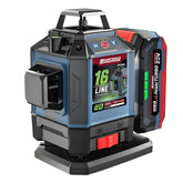 เครื่องวัดระดับเลเซอร์แบบแสงสีเขียว 16 เส้น (LASER LEVEL METER) SMLG-325