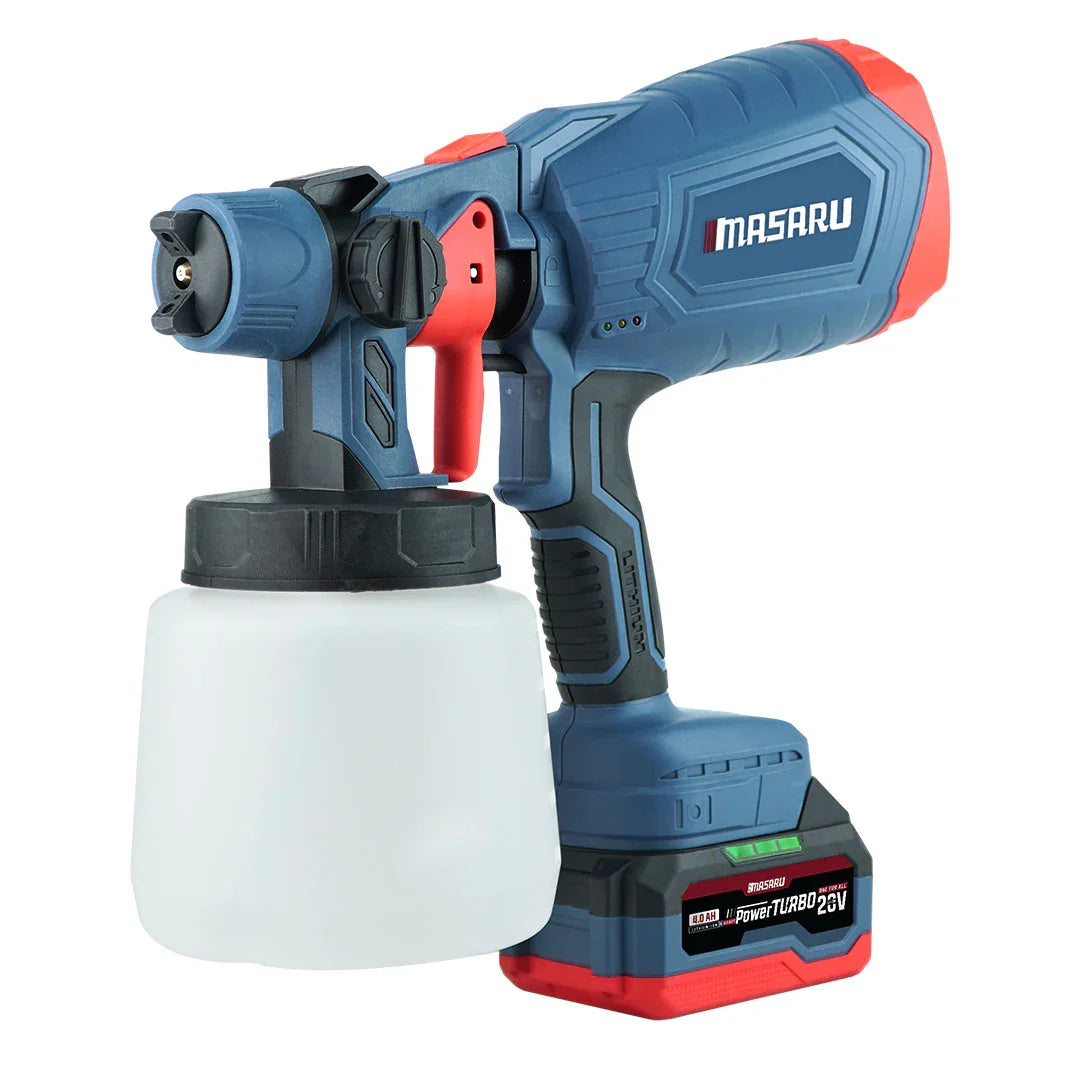 เครื่องพ่นสีไร้สาย Masaru รุ่น SCWG-700 แบตเตอรี่ 20V ความจุถังสี 1000 มิลลิลิตร