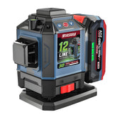 เครื่องวัดระดับเลเซอร์แบบแสงสีเขียว 12 เส้น (LASER LEVEL METER) SMLG-320