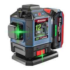 เครื่องวัดระดับเลเซอร์แบบแสงสีเขียว 12 เส้น (LASER LEVEL METER) SMLG-320