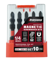 ชุดดอกไขควงแม่เหล็ก ขนาด65mm 10 ชิ้น (MAGNETIC SCREWDRIVER BITS) SADS-105