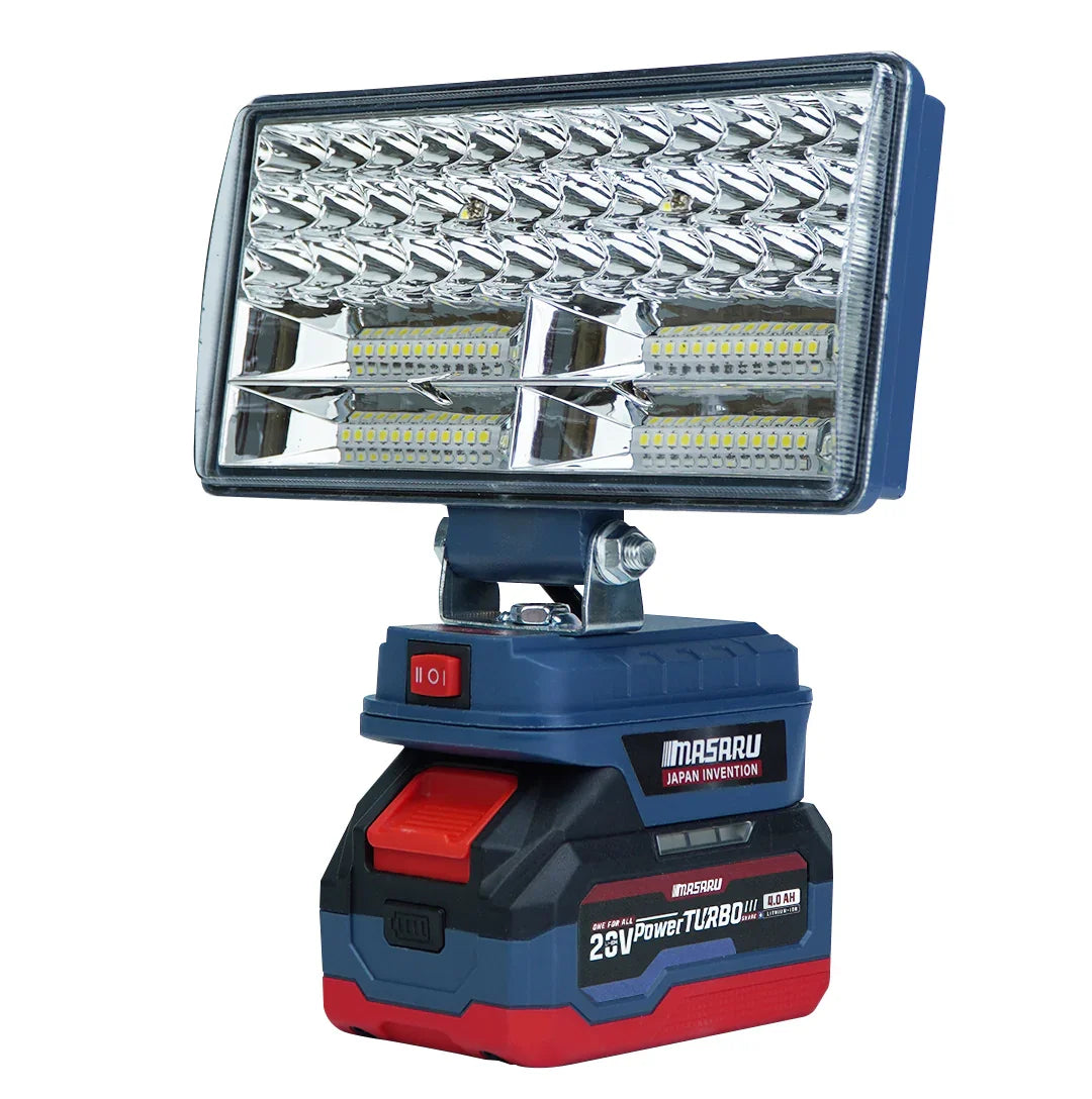 ไฟฉายสปอร์ตไลท์ไร้สาย Masaru 8 นิ้ว รุ่น SCLF-905 แบตเตอรี่ 20V