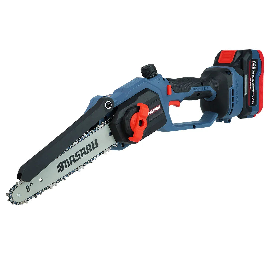 เลื่อยโซ่ไร้สาย 8 นิ้ว Masaru SCS-410 มอเตอร์ Brushless แบตเตอรี่ 20V