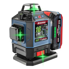 เครื่องวัดระดับเลเซอร์แบบแสงสีเขียว 16 เส้น (LASER LEVEL METER) SMLG-325