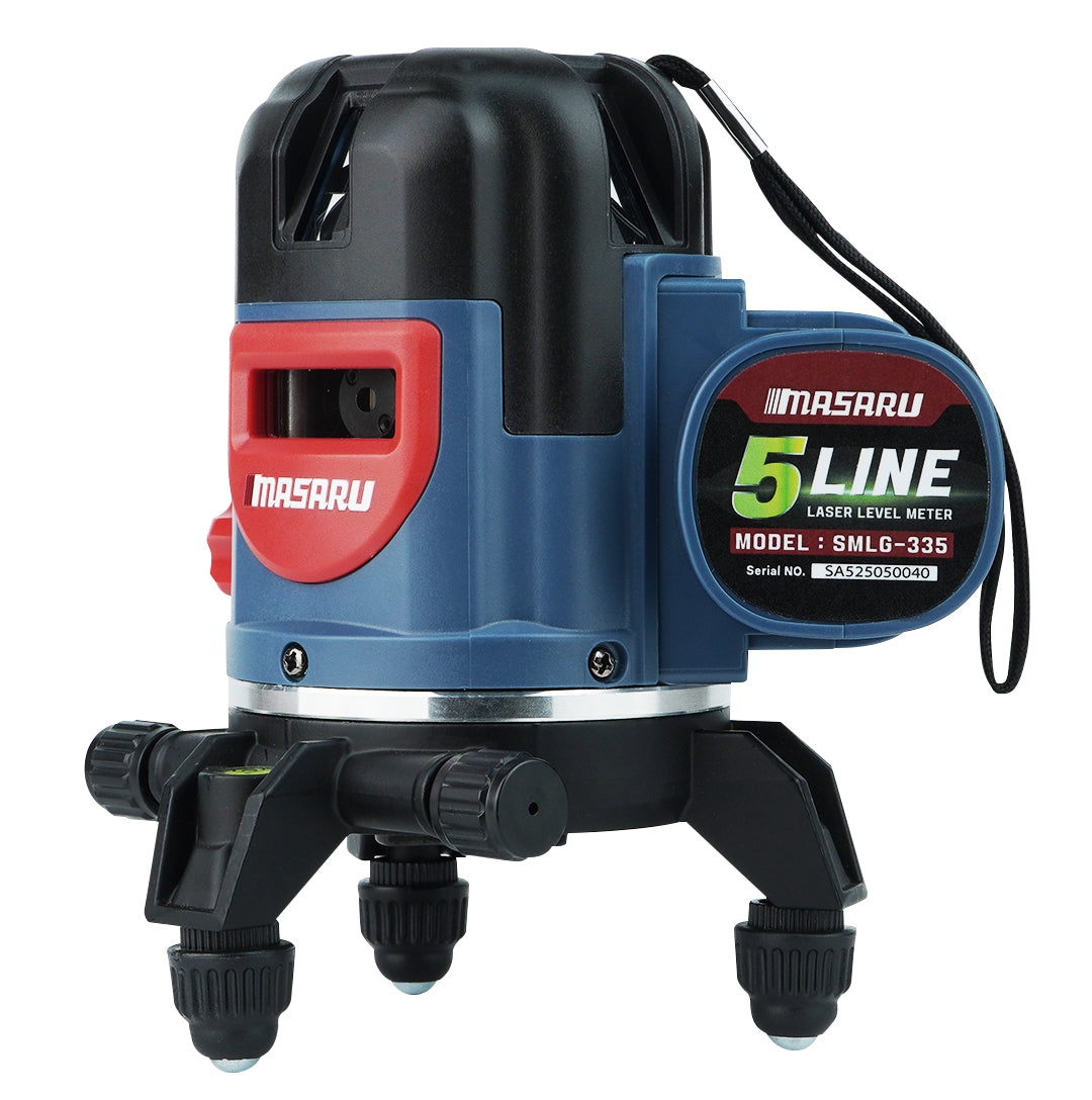 เครื่องวัดระดับเลเซอร์แบบแสงสีเขียว 5 เส้น (LASER LEVEL METER) SMLG-335