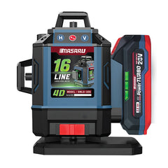 เครื่องวัดระดับเลเซอร์แบบแสงสีเขียว 16 เส้น (LASER LEVEL METER) SMLG-325