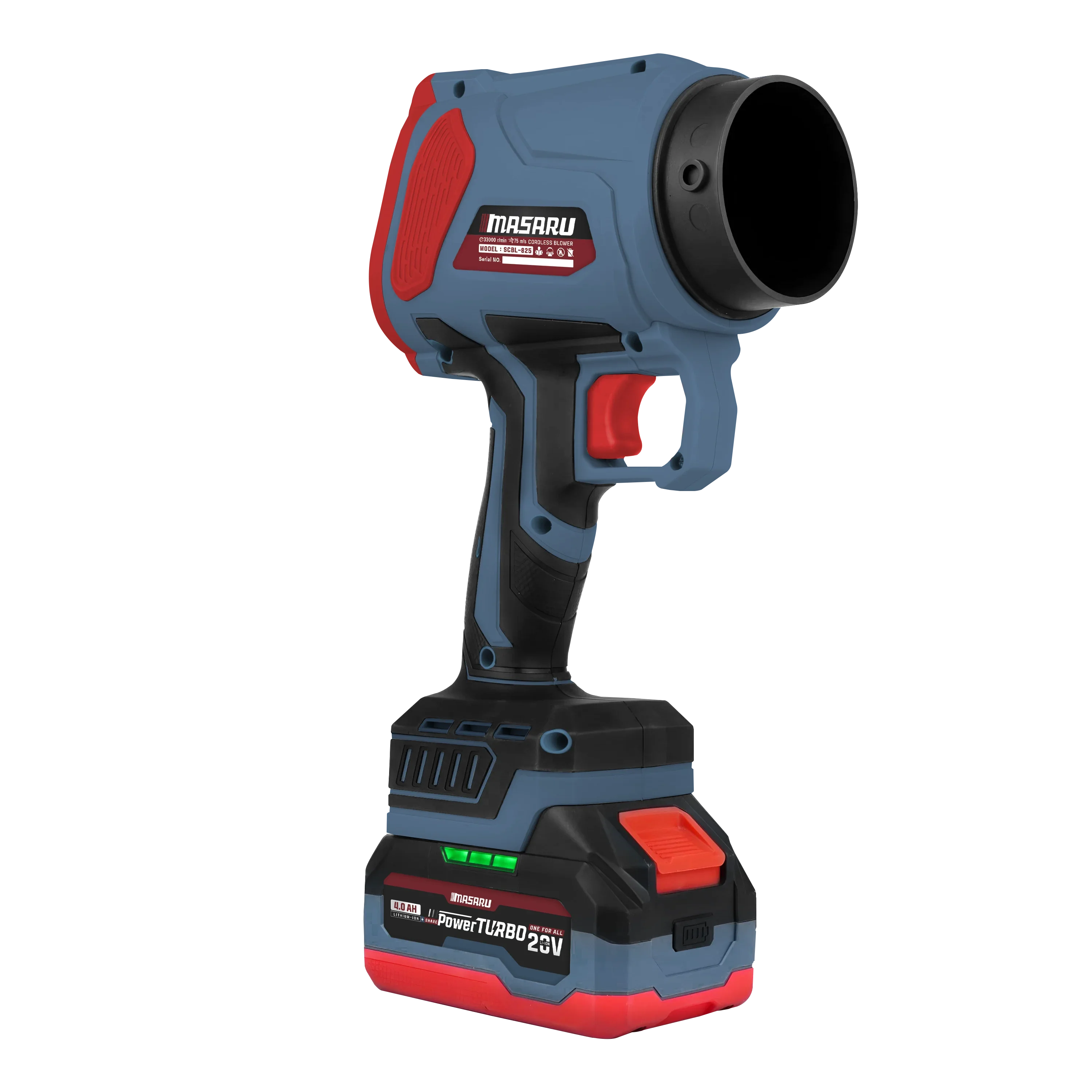 มอเตอร์ Brushless ไร้แปรงถ่าน พลังลมแรง 550W ในเครื่องเป่าลม Masaru