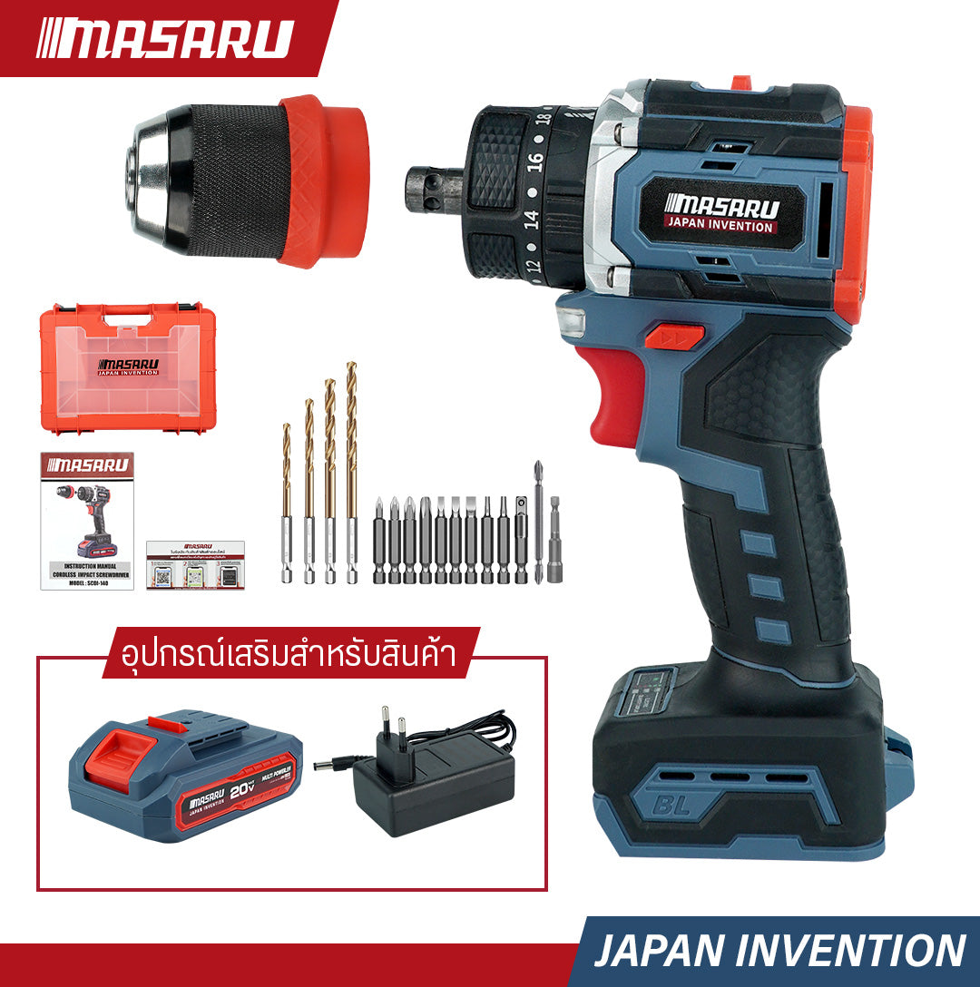 สว่านไขควงคลัชกระแทกไร้สาย (CORDLESS IMPACT SCREWDRIVER) SCDI-140