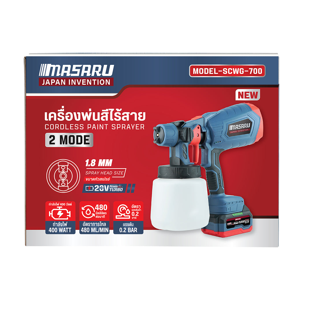 เครื่องพ่นสีไร้สาย (CORDLESS PAINT SPRAYER) SCWG-700