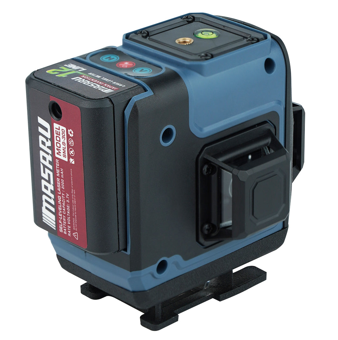 เครื่องวัดระดับเลเซอร์แบบแสงสีเขียว 12 เส้น (LASER LEVEL METER) SMLG-300