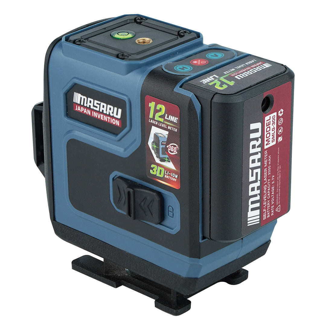 เครื่องวัดระดับเลเซอร์แบบแสงสีเขียว 12 เส้น (LASER LEVEL METER) SMLG-300