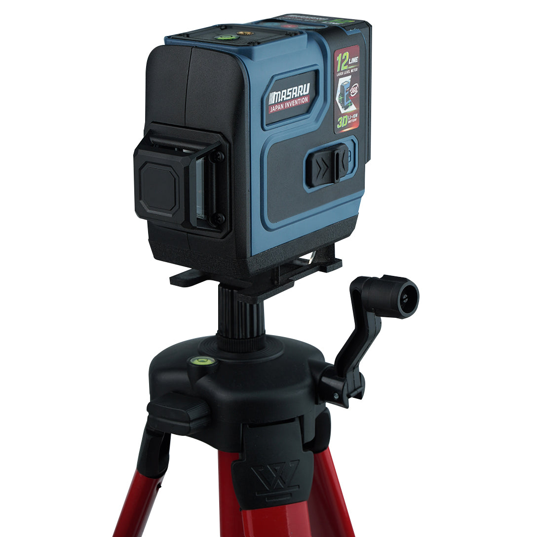 เครื่องวัดระดับเลเซอร์แบบแสงสีเขียว 12 เส้น (LASER LEVEL METER) SMLG-300