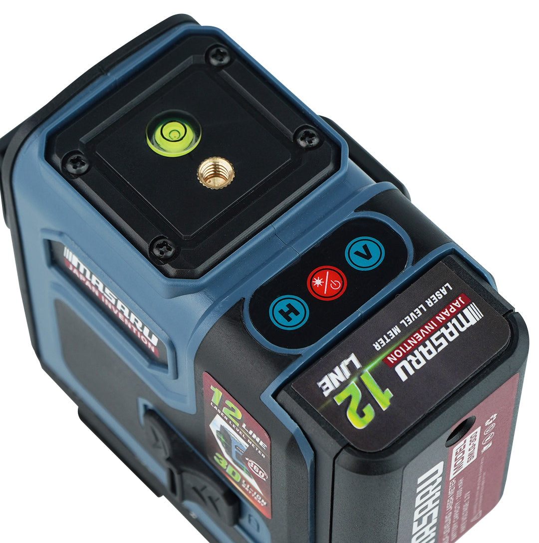 เครื่องวัดระดับเลเซอร์แบบแสงสีเขียว 12 เส้น (LASER LEVEL METER) SMLG-300