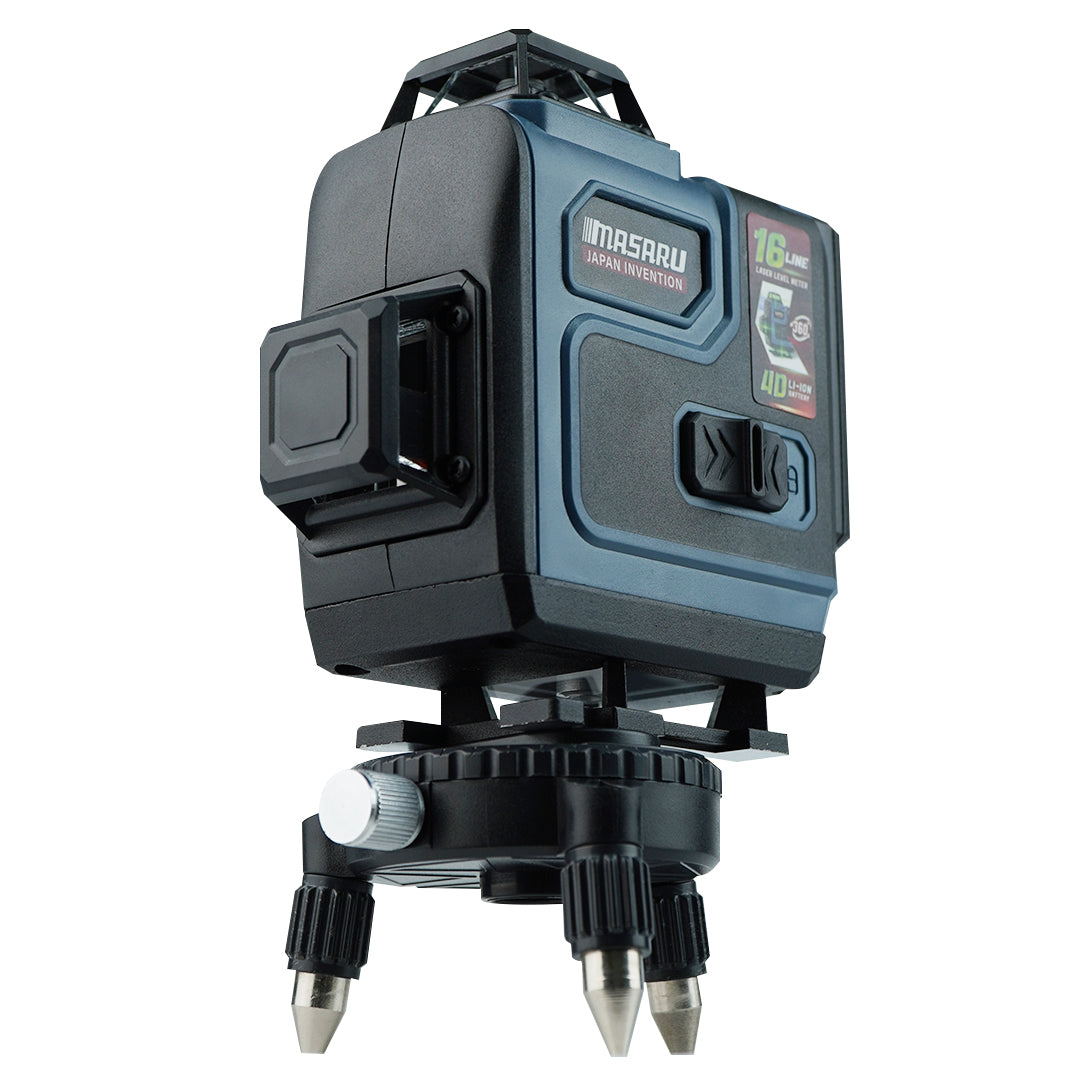 เครื่องวัดระดับเลเซอร์แบบแสงสีเขียว 16 เส้น (LASER LEVEL METER) SMLG-305