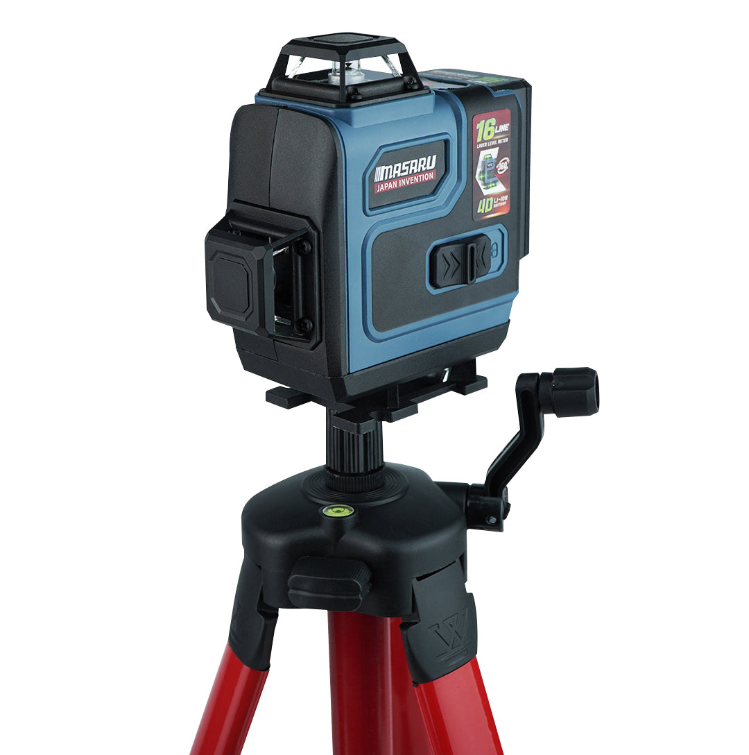 เครื่องวัดระดับเลเซอร์แบบแสงสีเขียว 16 เส้น (LASER LEVEL METER) SMLG-305