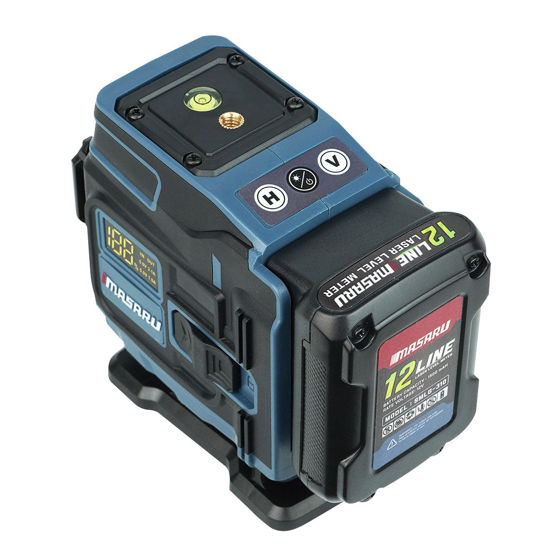 เครื่องวัดระดับเลเซอร์แบบแสงสีเขียว 12 เส้น (LASER LEVEL METER) SMLG-310