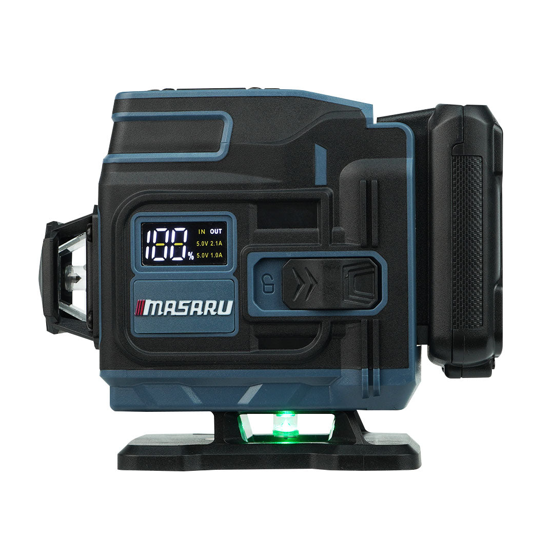 เครื่องวัดระดับเลเซอร์แบบแสงสีเขียว 12 เส้น (LASER LEVEL METER) SMLG-310