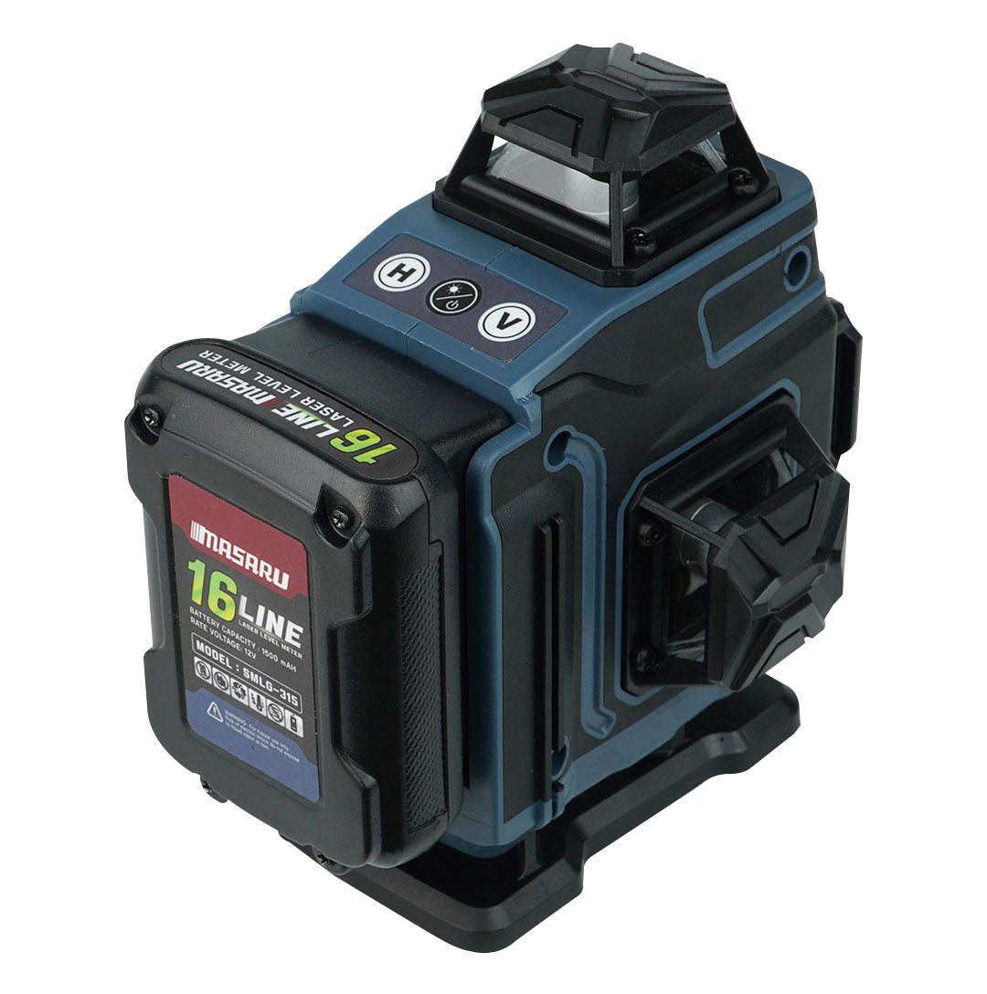 เครื่องวัดระดับเลเซอร์แบบแสงสีเขียว 16 เส้น (LASER LEVEL METER) SMLG-315