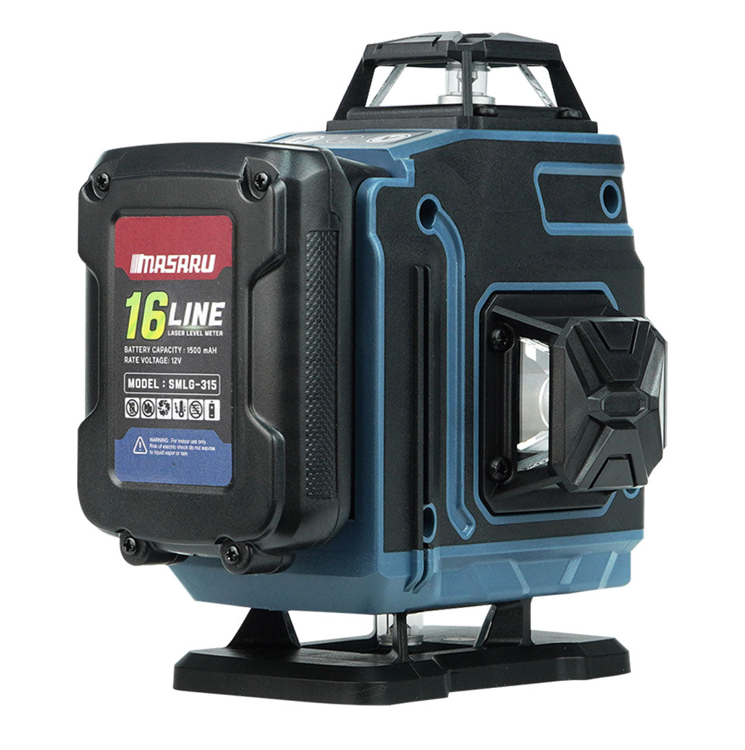 เครื่องวัดระดับเลเซอร์แบบแสงสีเขียว 16 เส้น (LASER LEVEL METER) SMLG-315