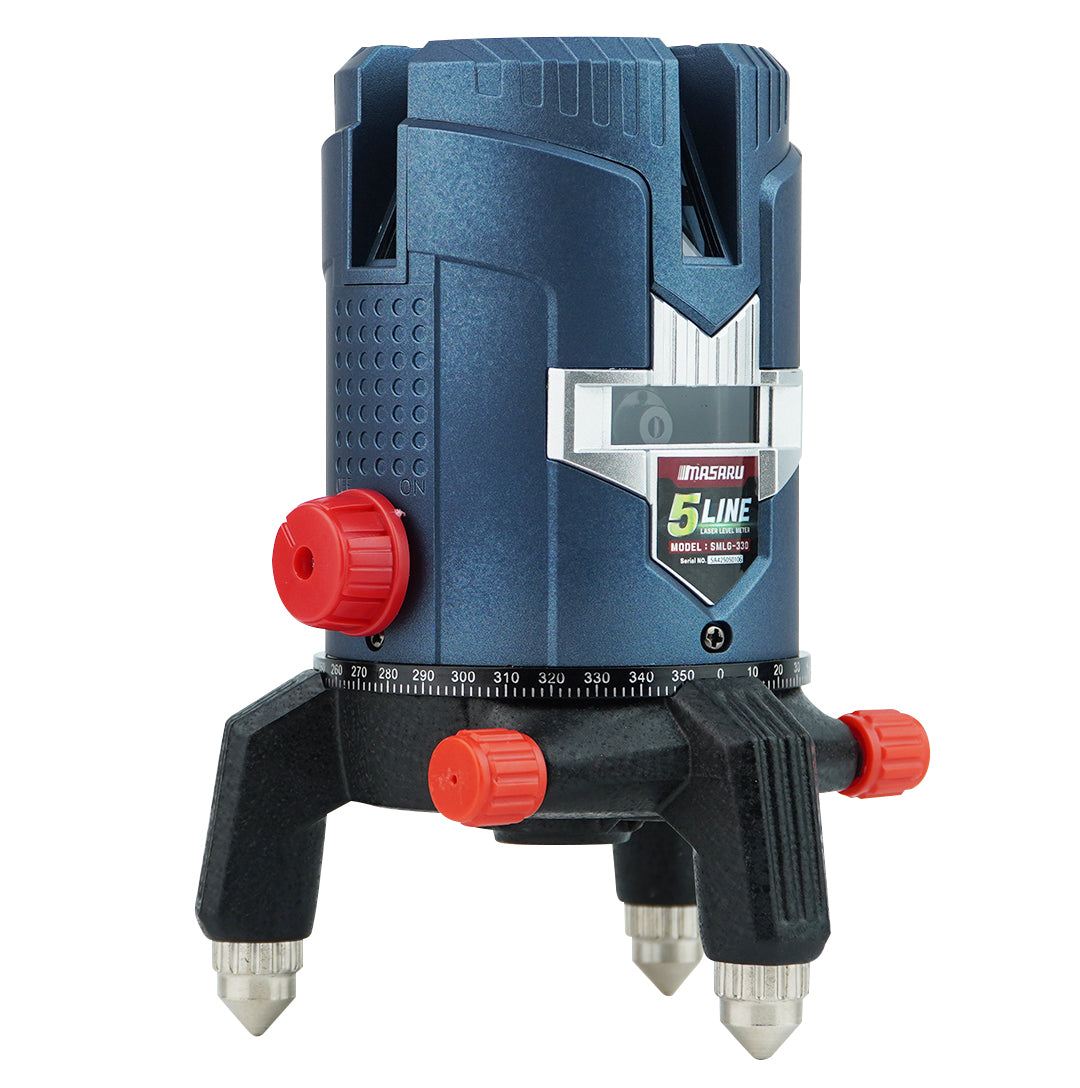 เครื่องวัดระดับเลเซอร์แบบแสงสีเขียว 5 เส้น (LASER LEVEL METER) SMLG-330