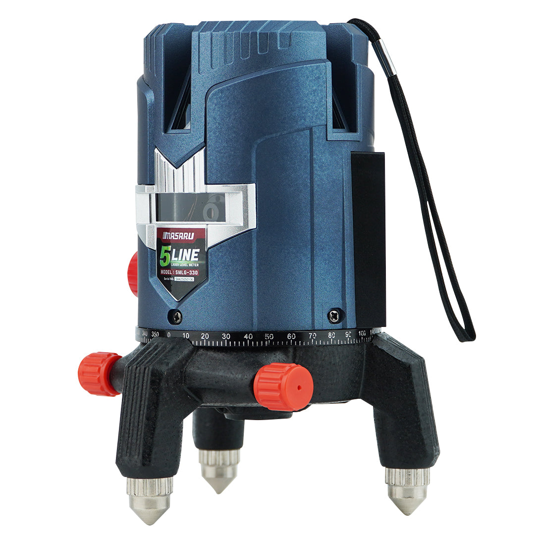 เครื่องวัดระดับเลเซอร์แบบแสงสีเขียว 5 เส้น (LASER LEVEL METER) SMLG-330
