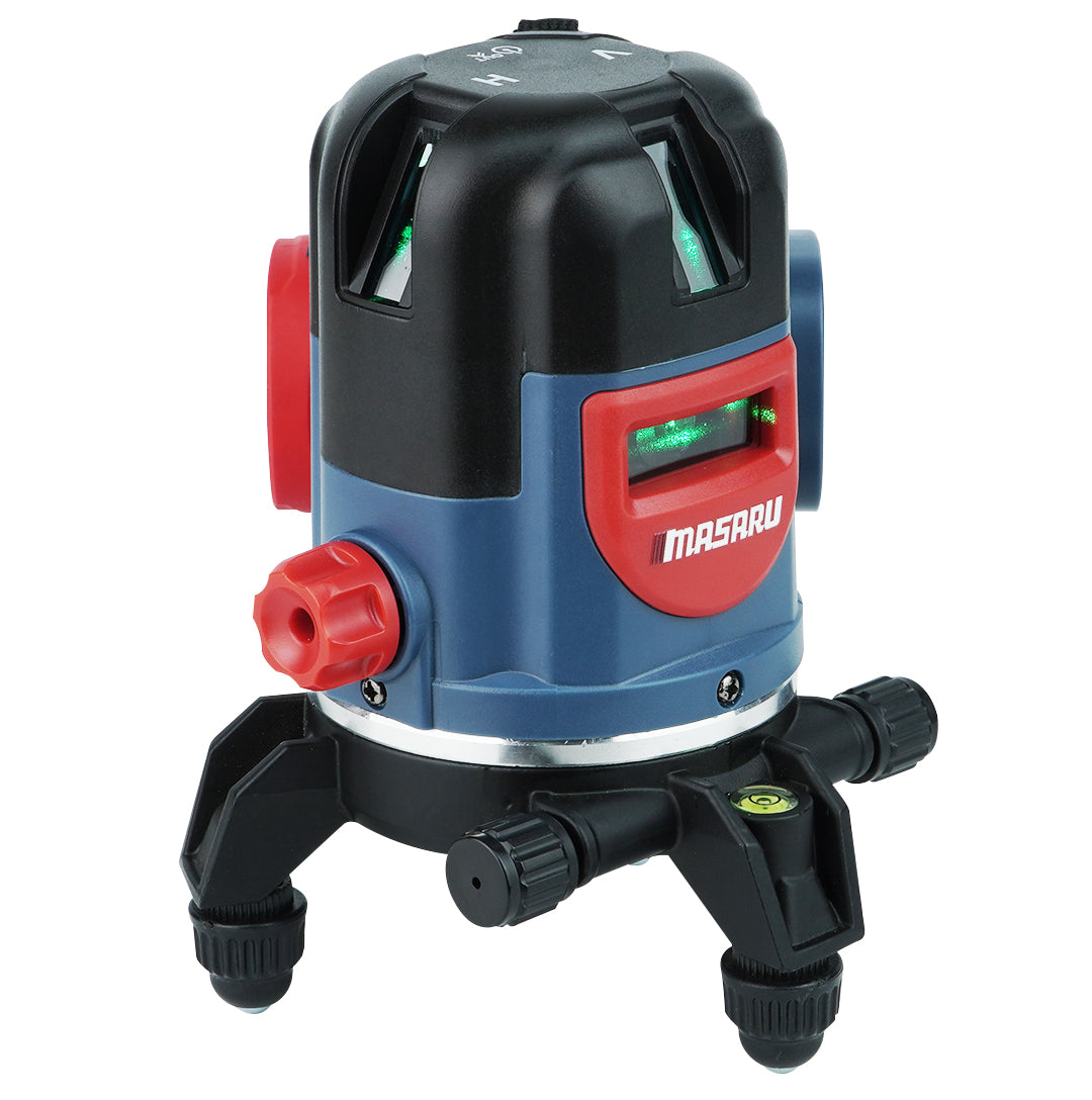 เครื่องวัดระดับเลเซอร์แบบแสงสีเขียว 5 เส้น (LASER LEVEL METER) SMLG-335