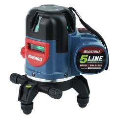 เครื่องวัดระดับเลเซอร์แบบแสงสีเขียว 5 เส้น (LASER LEVEL METER) SMLG-335
