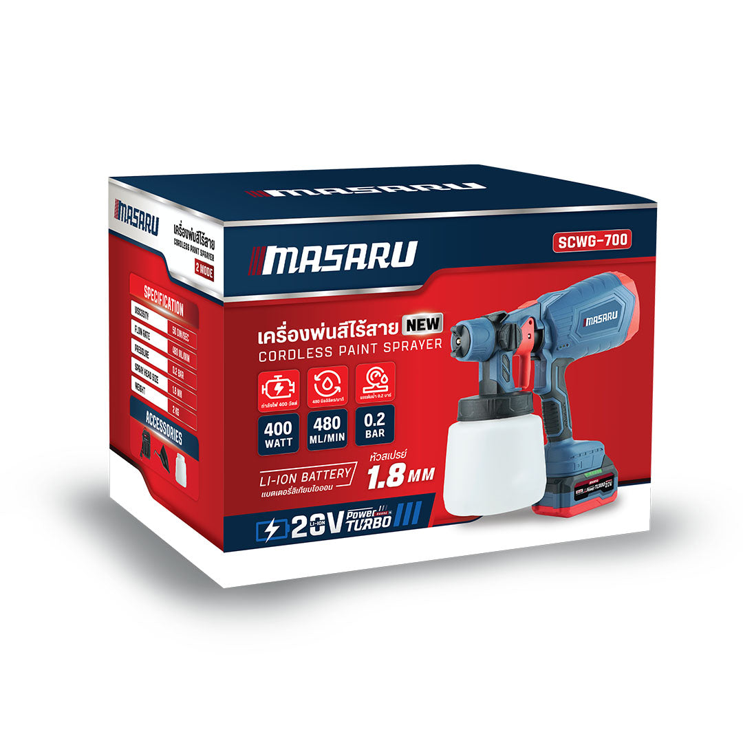 เครื่องพ่นสีไร้สาย (CORDLESS PAINT SPRAYER) SCWG-700